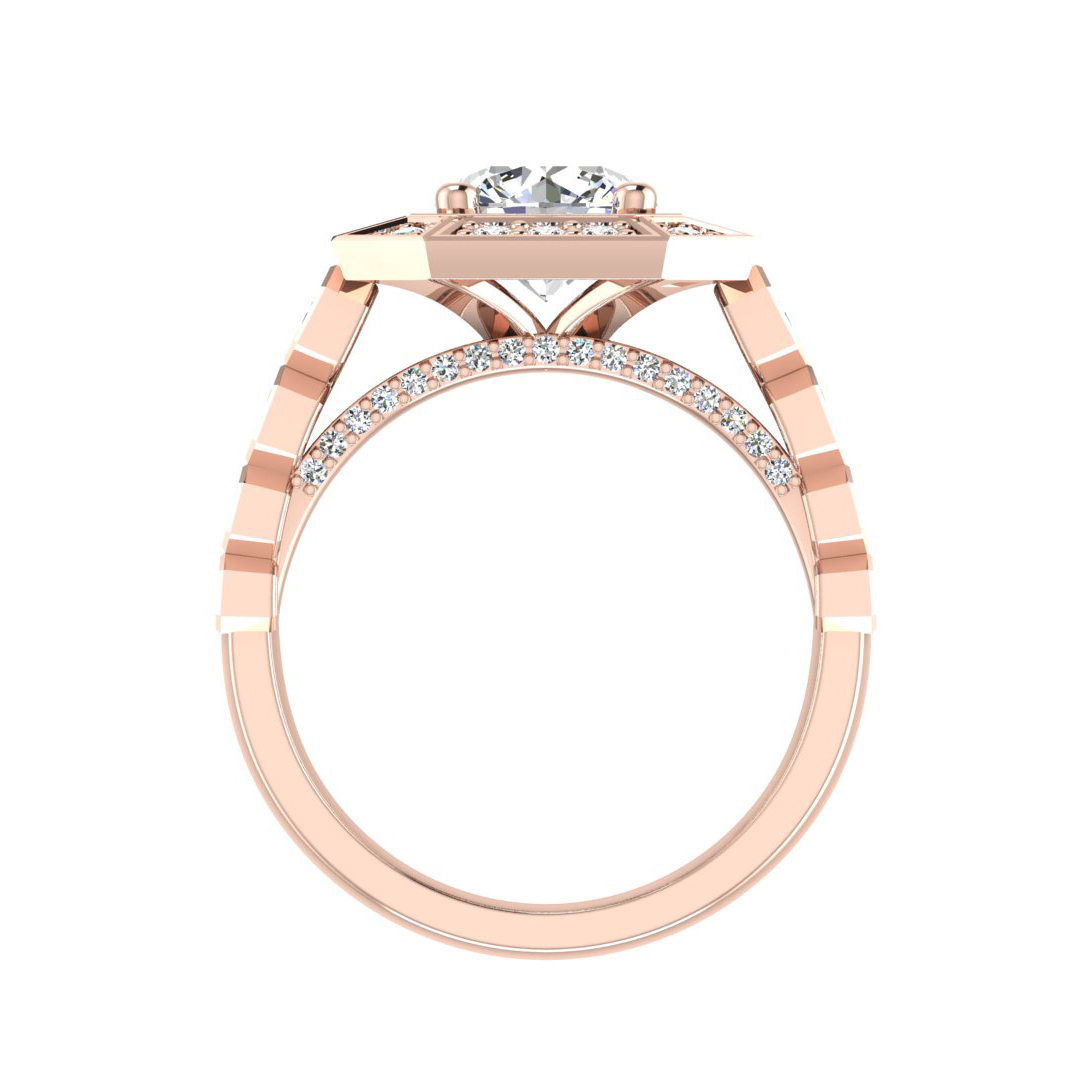 Leyla Halo Engagement Ring